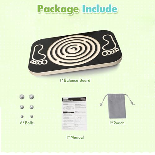 Kids Balance Board with Maze Labyrinth - Toddler Wobble & Coordination Trainer