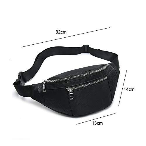 Water Resistant Fanny Pack for Travel & Outdoor Sports - Black
