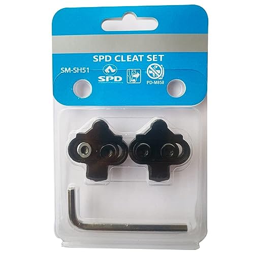 SPD Bike Cleats Set Compatible with Shimano SM-SH51 - Indoor & Outdoor Cycling