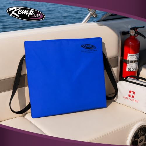 Kemp USA Type IV Throwable Flotation Cushion Royal Blue - USCG Approved Boat Safety