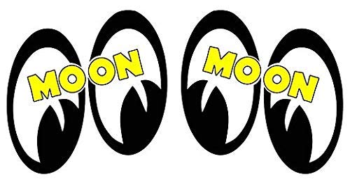 Reflective Moon Eyes Decal Set - High-Visibility 3M Vinyl Sticker