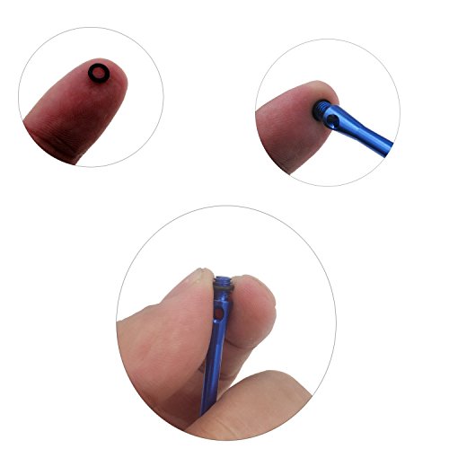 100pcs Dart Rubber O-Rings for 2BA Aluminum Shafts - Anti-Slip Washers