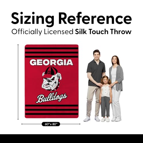 Georgia Bulldogs NCAA Officially Licensed 60x80 Oversized Throw Blanket - Ultra Soft Fleece Fan Gift