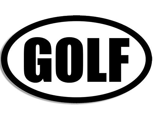 Oval Golf Decal - Weatherproof Heavy-Duty Vinyl Sticker for Cars & Gear