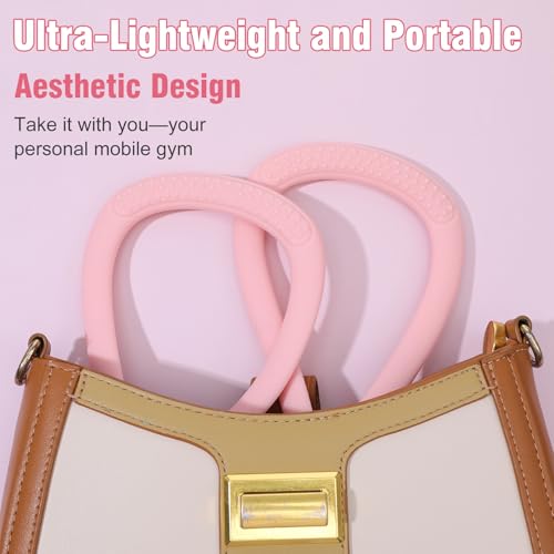 Figure 8 Resistance Bands with Handles - Pink Arm Workout