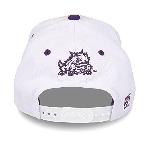 Tcu Horned Frogs NCAA Supporter Cap - White Adjustable Cotton Hat