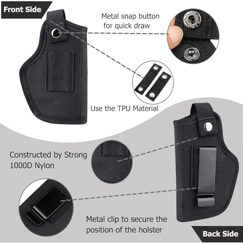 Universal IWB/OWB Gun Holster - Ambidextrous 2-Pack