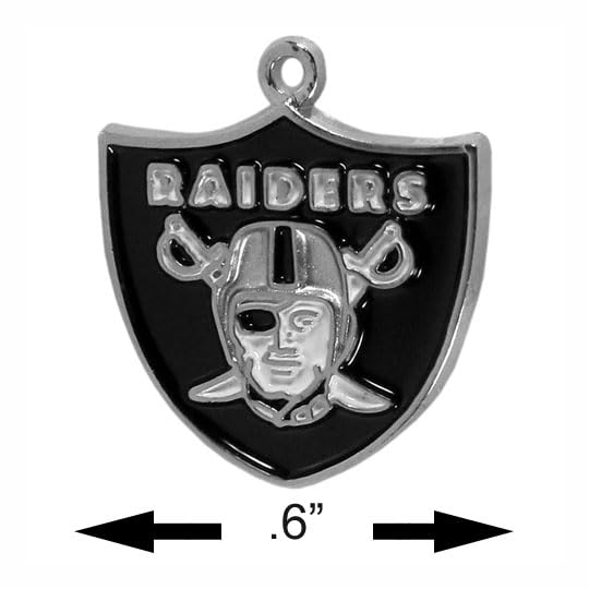 Las Vegas Raiders Dangle Earrings - Team Color Hypoallergenic