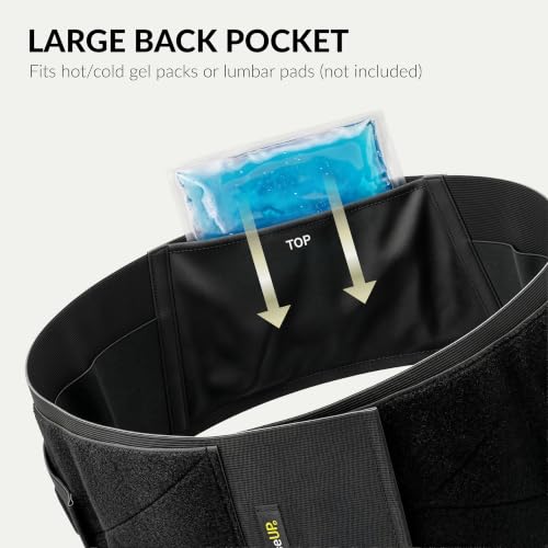 BraceUP Plus Size Back Brace 3XL Lower Lumbar Support 52–62 in