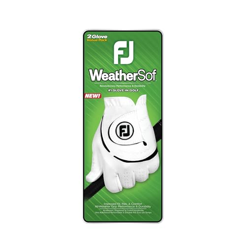 Golf Glove - FootJoy Men's WeatherSof White Large Right