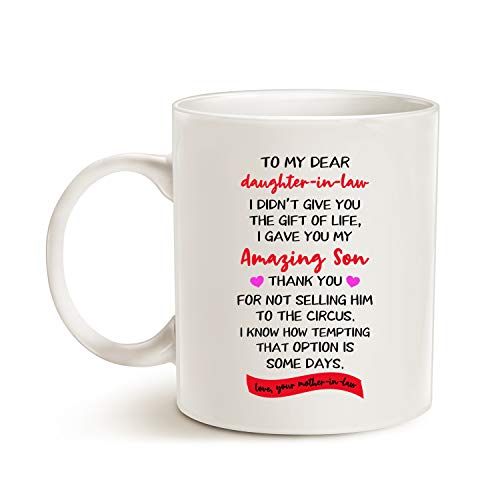 Funny Daughter-in-Law Coffee Mug - 11 Oz White Gift