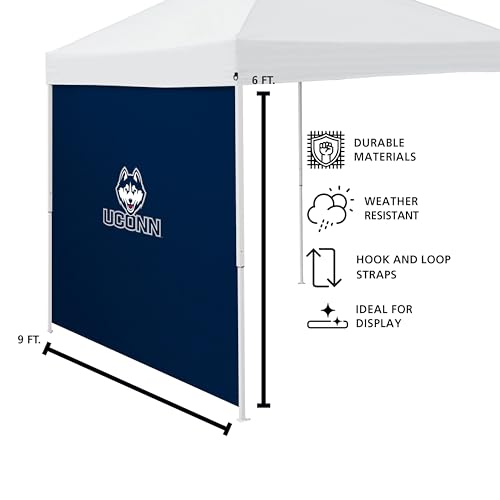 UConn Canopy Side Panel - Team Colors for Privacy & Shade
