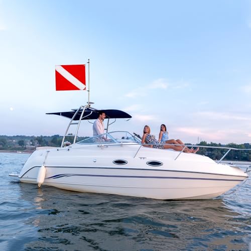 Dive Flag for Boat 20 x 24 in with Removable Stiffening Pole – FLAGMESAGE