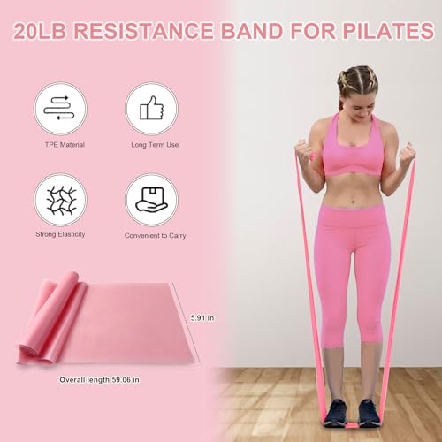 Pilates Equipment Kit with Ring, Ball, Weights & Resistance Bands