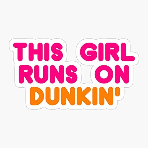 Girls Coffee & Donuts Sticker Decal - Peel and Stick Vinyl