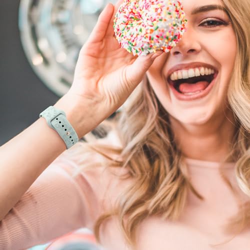 Silicone Floral Engraved Bands for Fitbit Versa - Soft Sport Wristbands