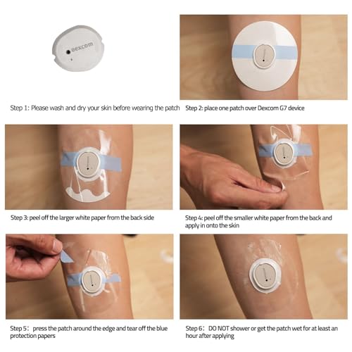Dexcom G7 Waterproof Adhesive Patches - 55 Pack