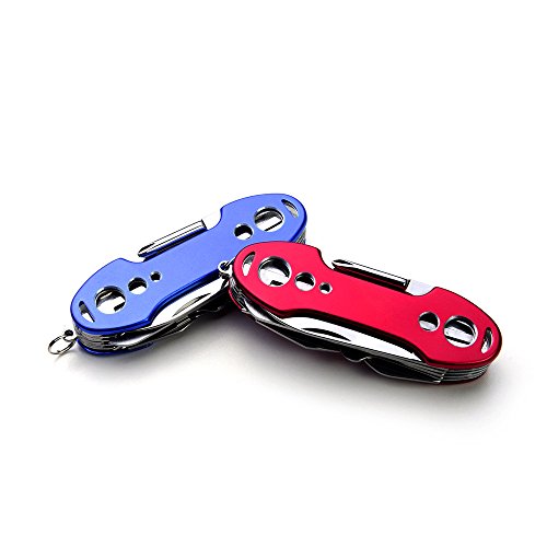 2 Pack Swiss Army Multi-Tool Pocket Knives with 13 Functions, Stainless Steel