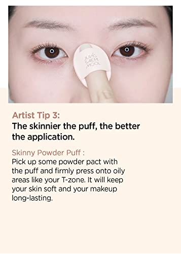 Skinny Tap Puff Set - 3 Ultra-Precise Makeup Applicators