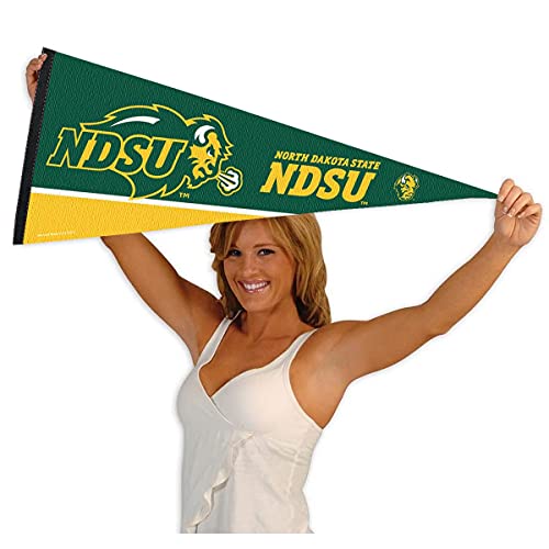 North Dakota State Bison Pennant Full Size Felt Banner 12x30 Inch Sports Decor
