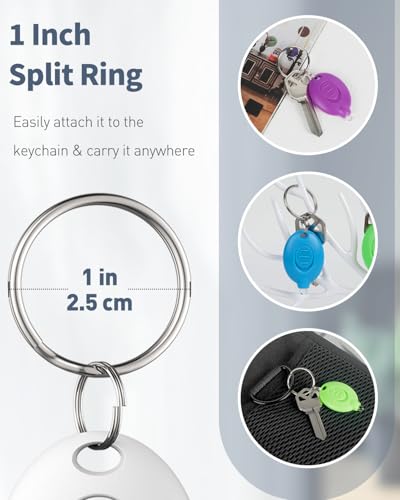 LED Keychain Flashlight - Ultra-Bright 5 Pack Multicolor