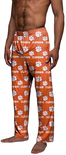 Clemson Tigers Men's Pajama Pants - Multi Color, XL 40-42
