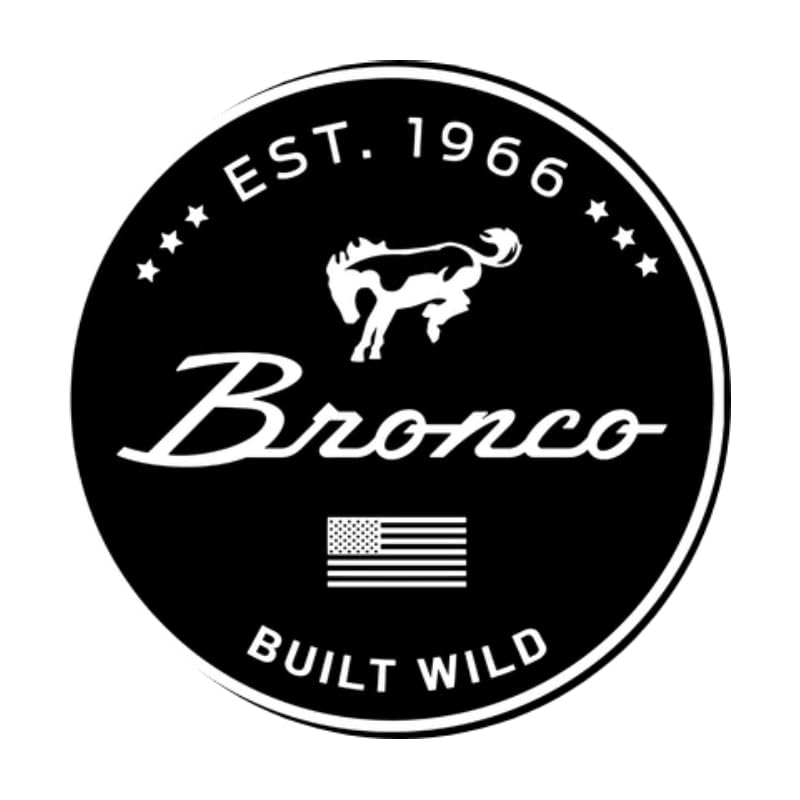 Ford Bronco Screen Printed Vinyl Sticker - 4" x 4"