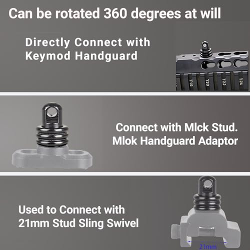 QD Sling Swivel Studs for Two-Point Sling Mount - Set of 3