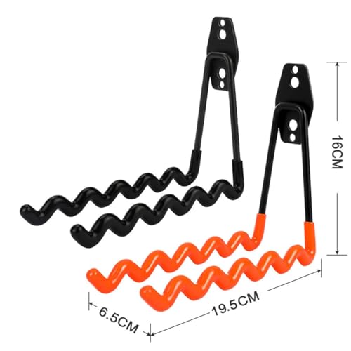 ZHMY Black Tennis Racket Storage Hanger Wall Hooks for Garage & Sports