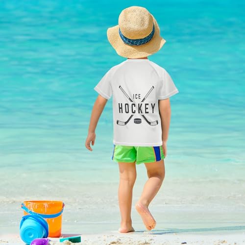 Boys Rash Guard Swim Shirt - Quick Dry UPF 50+ - 9-10 Years Multi-Light Grey