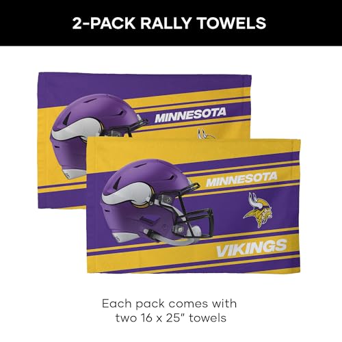 Minnesota Vikings 2-Pack Fan Towel Set - 16" x 25" Each