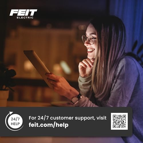 Feit Electric A19 LED Light Bulb, 75W Equivalent, 1100 Lumens, 3500K Neutral White, Non-Dimmable, E26 Base, Indoor/Outdoor, General Purpose LED Bulbs, 11,000-Hour Lifespan, A1100/835/10KLED/4, 4 Pack