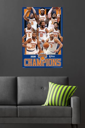 NBA New York Knicks 2026 Finals Champions Wall Poster - Premium Unframed Version 34" x 22.4"