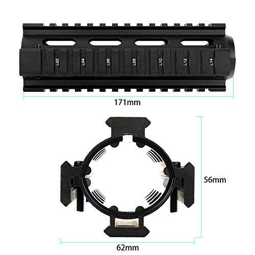 6.7 Inch Rail Accessories for ARI5 Handguard - Black