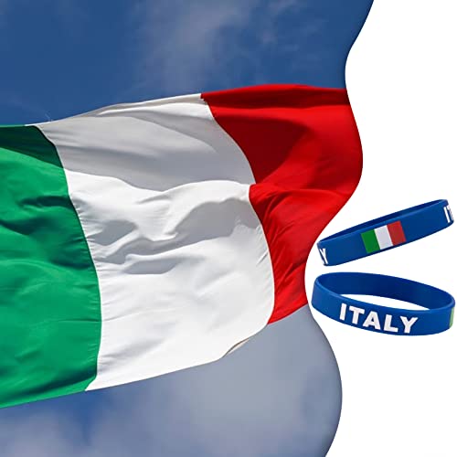 Italy Country Flag Silicone Bracelet - Unisex Fashion Wristband