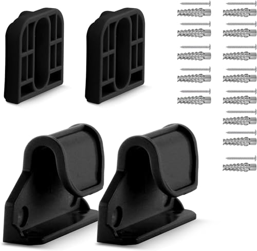 Veraste Retractable Baby Gate Replacement Parts, Original Hardware Set (Including 2 x Latchs + 2 x Brackets + 1 Set of Screws) for Retractable Gate Asin B0CH1C55L5/B0CH1DBKX3/B0D2SGY19B(Black