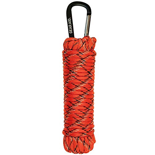 Gear AID 550 Paracord and Carabiner, 7 Strand Utility Cord for