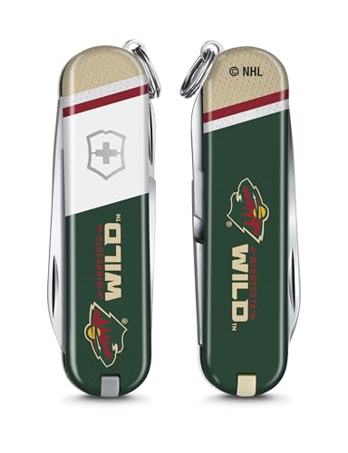 Compact 7-Function Swiss Army Knife - Minnesota Wild Team Spirit