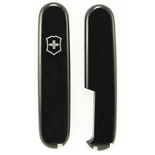 Victorinox 91mm Swiss Army Knife Replacement Plastic Handles with Pen Slot - Black