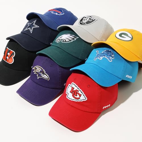 NFL Team Logo Casual Baseball Cap for Men - Adjustable Fit