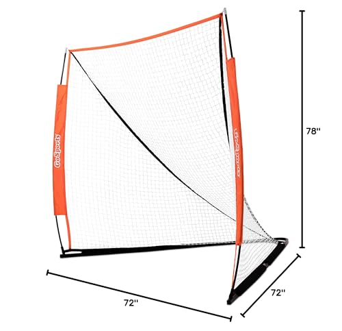 Portable 6x6 Lacrosse Goal - Bow Style Frame for Easy Setup