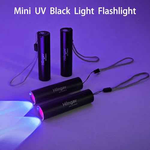 10 Pack Rechargeable Black Flashlight Small UV Black Flash Light 395 NM, Mini USB C LED Blacklight Flashlights Handheld Torch for Pet Dog Urine Resin Curing Fluorescent Agent Stains Detection
