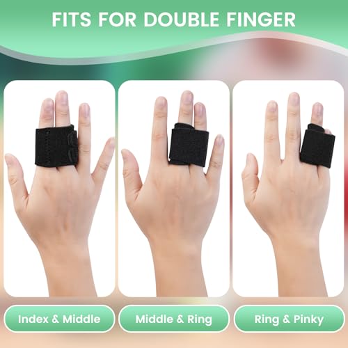 Finger Splint Straps - 2PCS Medium Double Support