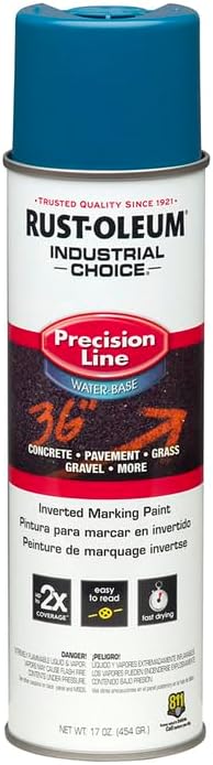 Fluorescent Orange Marking Spray Paint - Rust-Oleum 12 Pack, 17 Oz Inverted Solvent-Based