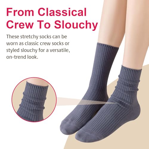 Cute Cotton Crew Socks - Casual Athletic Style - White