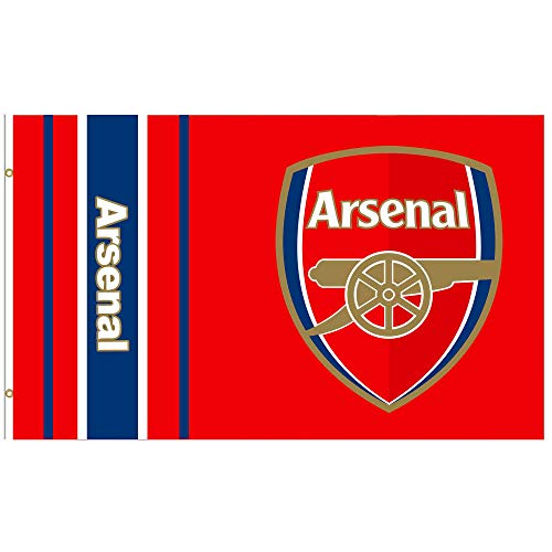 Arsenal FC 5ft x 3ft Official Soccer Crest Flag - Premier League Team Merchandise