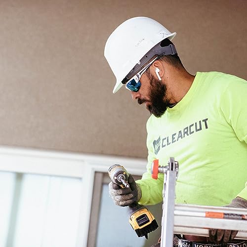 EDGE Khor G2 Z87 Safety Glasses for Men: Shatter Resistant Mens Sunglasses Polarized, Anti-Slip Flexible Frames, Nylon Lens Polarized Safety Glasses