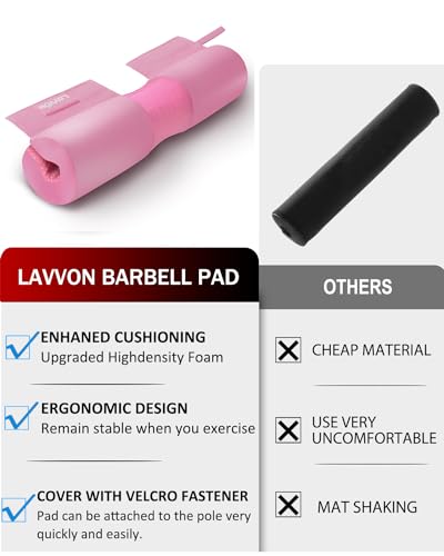 Thick Foam Barbell Pad for Squats, Lunges & Hip Thrusts - Anti-Slip Neck Cushion