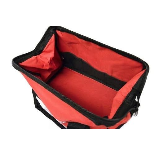 Milwaukee 17 Inch Heavy Duty Canvas Tool Bag with 6 Interior Pockets, Reinforced Bottom, and Strap Ring (Shoulder Strap Not Included)