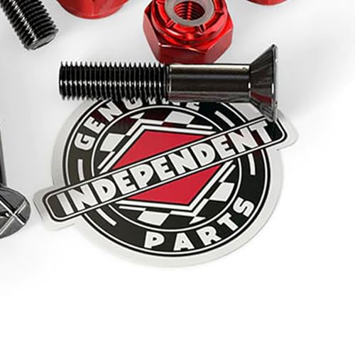 Skateboard Cross Bolts - Phillips Hardware, 7/8" - Black & Red